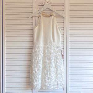 BHLDN little white fringe dress new with tags never worn